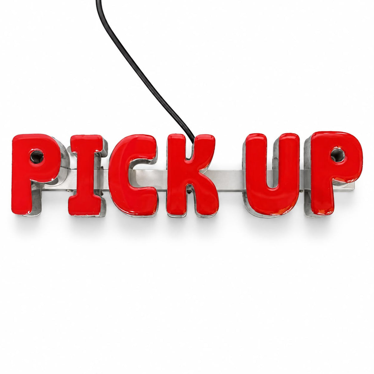 Illuminated PICK UP Sign — 3D Metal Letters