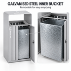 Commercial Stainless Steel Waste Bin
