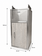 Commercial Waste Bin with Galvanised Liner