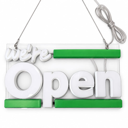 3D Illuminated OPEN Sign for Business